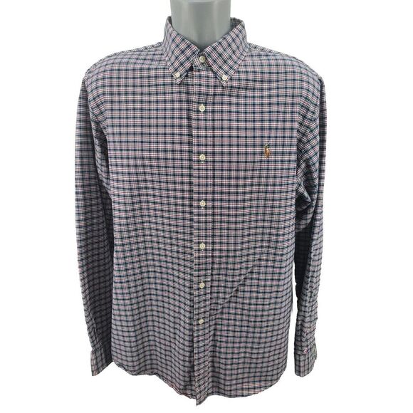 Lauren Ralph Lauren Other - Ralph Lauren Mens Button Down Shirt Blue Red Green White Plaid Size XL Great